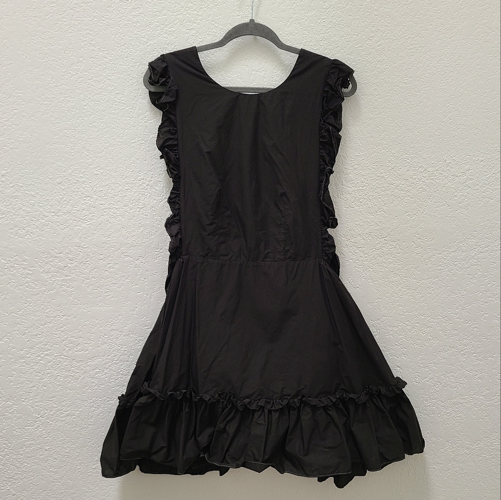 Elegant Black Ruffle Dress
